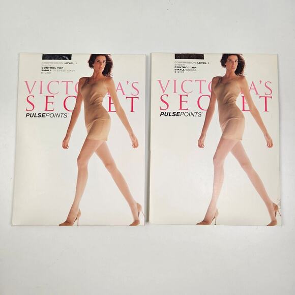 NEW Victoria's Secret PulsePoints S Level 1 Compression Control Top Navy Brown - Picture 2 of 5